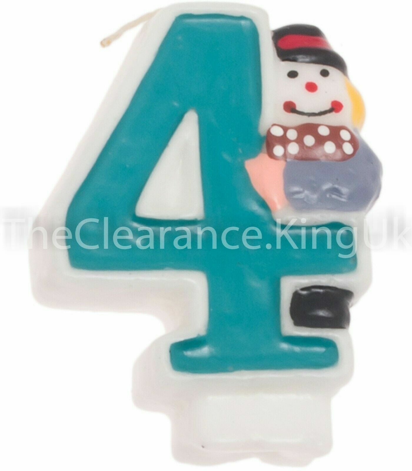 Clown Number Bougie Coloured Candles Birthday Party Cake Decoration 0-9 New