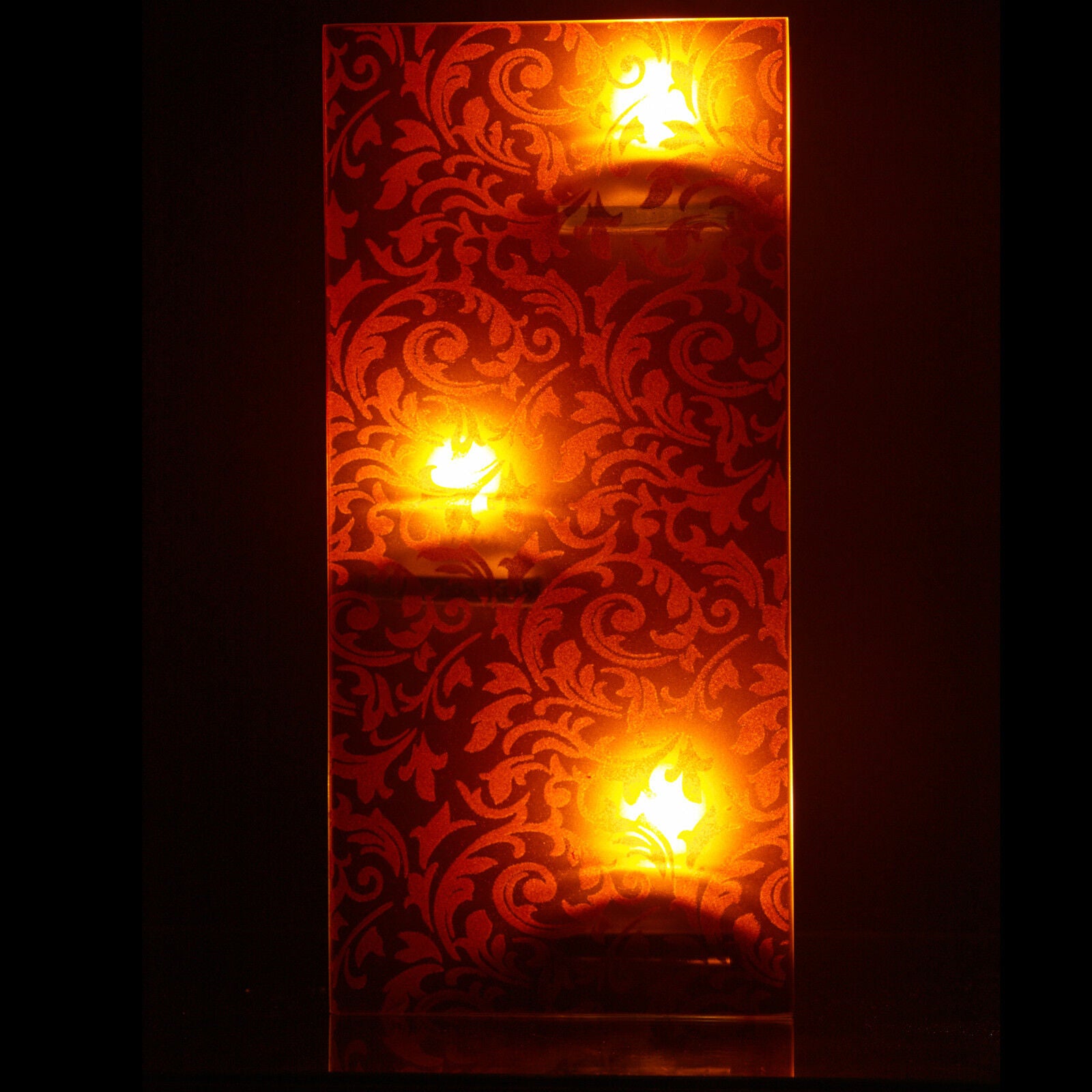 3 Tealight Candles & Chic Glass Holder Centerpiece Wedding Occasion Decoration