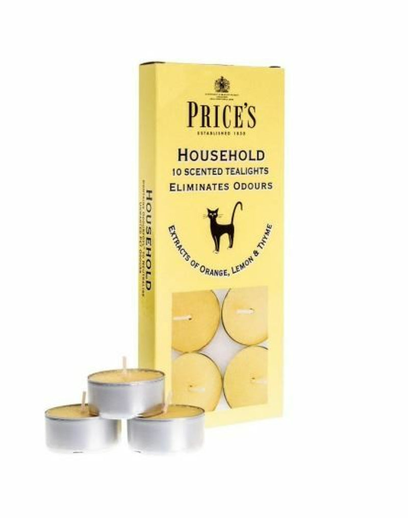 Price'S Candles - Household Tealights 10 Scented Extracts Orange Lemon & Thyme