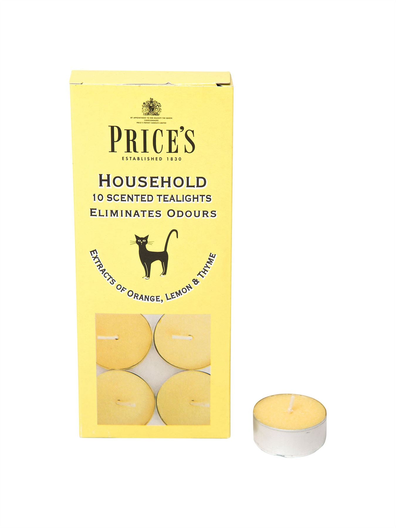 Price'S Tealights Fragrance Wax Candles Lemon Thyme Household Scented Candles