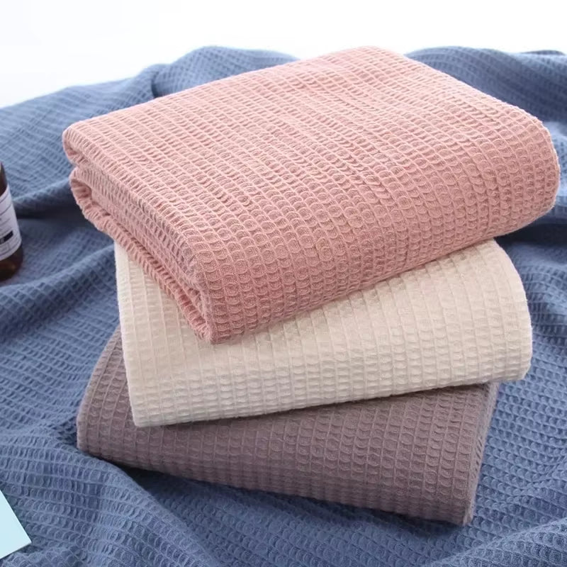 Family Pure Cotton Beehive Cover Is Simple Solid Color Soft Breathable Nap Multi-Functional Lightweight Air Conditioning Blanket