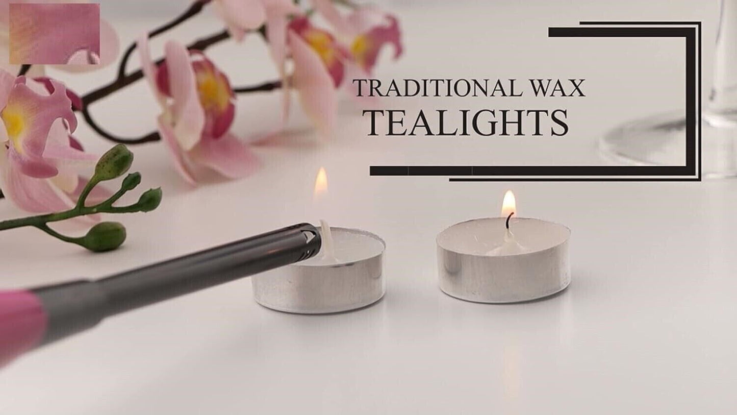 Tea Light Candle Pack of 50 Wax 8 Hours Burn Time to Decor House, Wedding