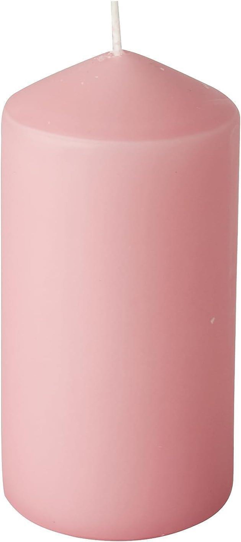 8 X PINK PILLAR CANDLES 50 X 100 MM WEDDING CHRISTMAS EVENTS CHURCH HOME DECOR