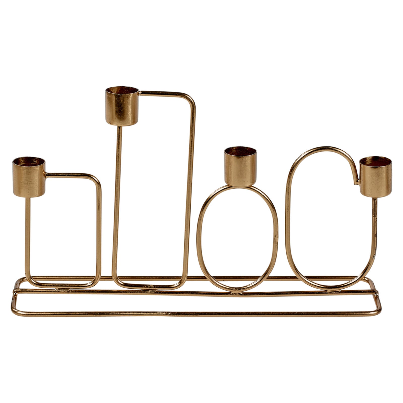 16Cm Metal Candle Holder Holds up to 4 Candles Dinner Centrepiece or Home Décor