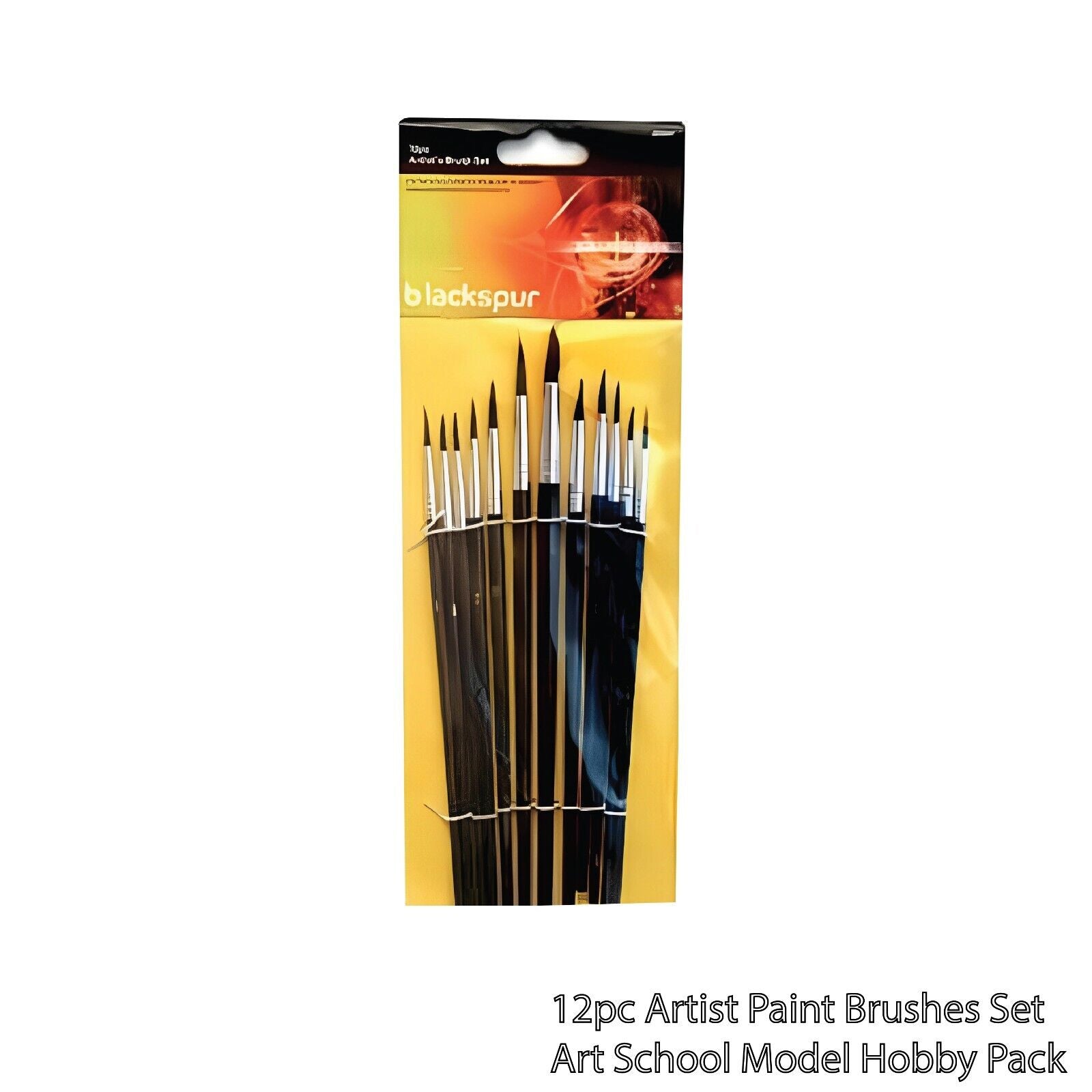 ARTIST PAINT BRUSH SET PROFESSIONAL ACRYLIC OIL WATERCOLOR CRAFT PAINTING 12 Pcs