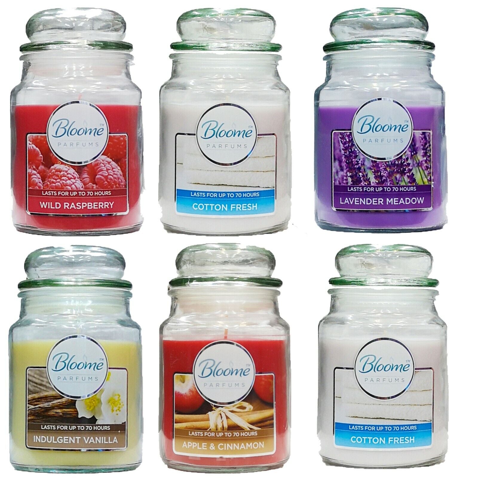 18Oz Large Scented Candles in Glass Jar Assorted Fragrance Home Xmas Gift Pack