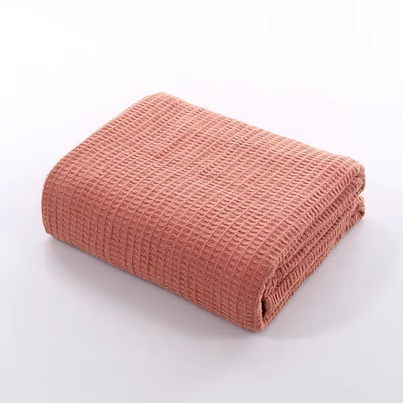 Family Pure Cotton Beehive Cover Is Simple Solid Color Soft Breathable Nap Multi-Functional Lightweight Air Conditioning Blanket