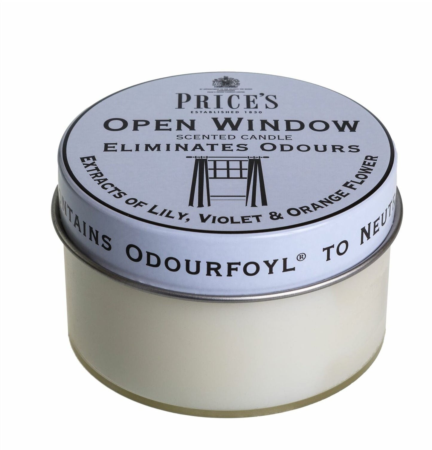 Price'S Candles Open Window Scented Candle Eliminates Odours Extracts of Lilly