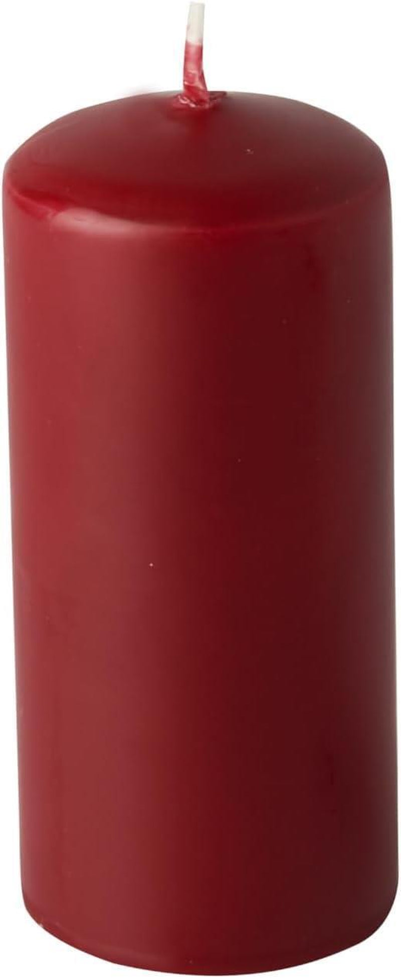 10 Pillar Candle Large round Table Candles Long Burn Time 40 X 90MM Dark Red